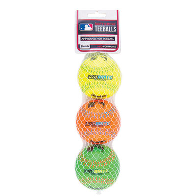 Franklin 3 Pack Pro Brite Neon Rubber Teeballs