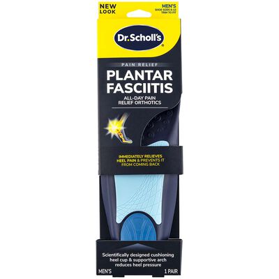 Dr Scholls Men's Plantar Fasciitis All-Day Pain Relief Orthotics Insoles