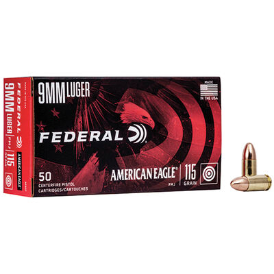 Federal American Eagle 933 FMJ 115 Grain Ammo