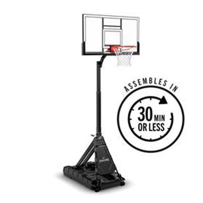 Spalding 60" Momentous EZ Assembly- 30 minutes or less Portable System