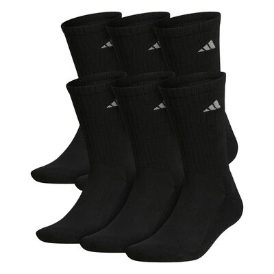 adidas Men's Athletic Cushioned 6-Pack Crew Socks