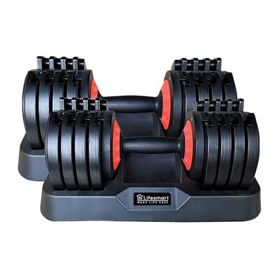 Lifesmart 55lb Pair of Adjustable Dumbbells