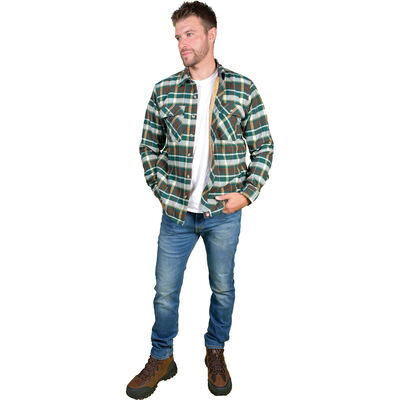 Canada Weather Gear Men's Sherpa Lined Flannel Shirt