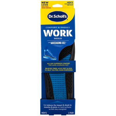 Dr Scholls Men's Work Insoles with Massaging Gel