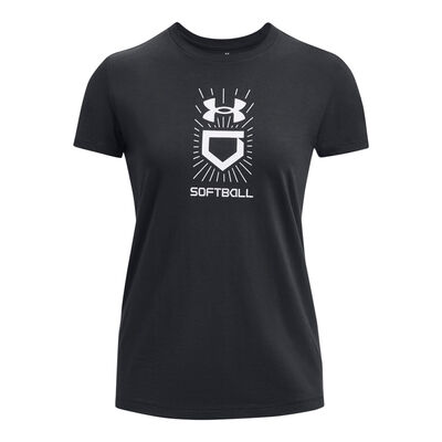 Under Armour Women's UA Softball Vertical Logo Short Sleeve