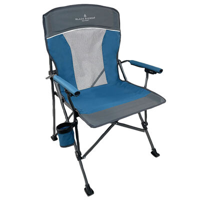 Black Sierra Alpha Ventback Hardarm Chair