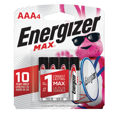 Energizer Max AAA Batteries 4-Pack