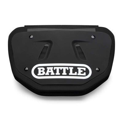 Battle Sports Back Plate black with white BATTLE logo Adult