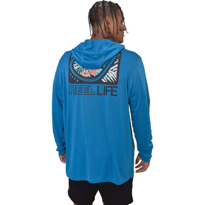 Reel Life Men's Long Sleeve Logo UV Tee