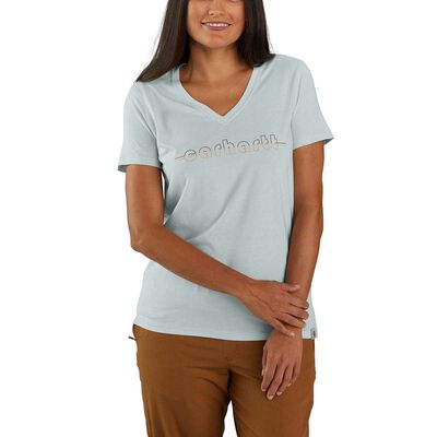 Carhartt Relaxed Fit Lightweight Short-Sleeve Carhartt Graphic V-neck T-shirt