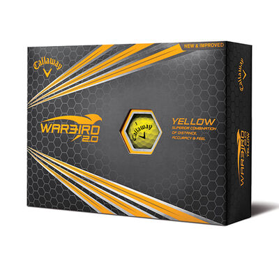 Callaway Golf Warbird 2.0 Yellow 12 Pack Golf Balls