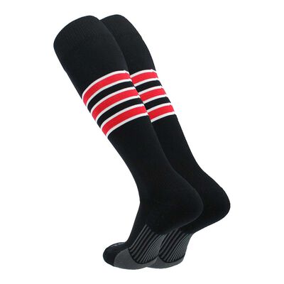 TCK Striped Baseball Socks Dugout Pattern