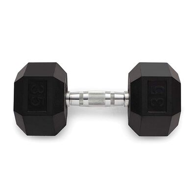 Weider 35lb Rubber Hex Dumbbell