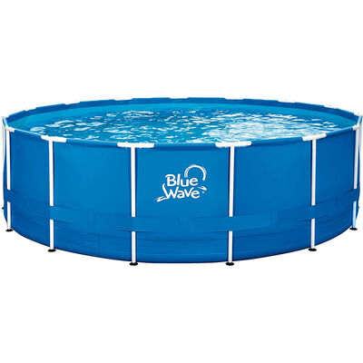 Blue Wave 18' X 52" Teak Frame Pool