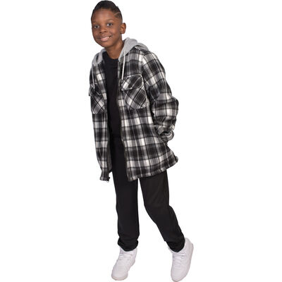 Flint Workwear Boys Sherpa Lined Shirt Jacket