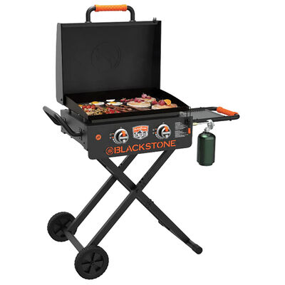 Blackstone 22" On The Go 2-Burner Griddle Cooking Station with Hood