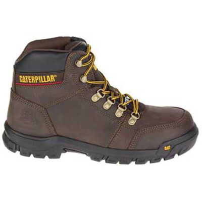 Cat Men's Caterpillar Outline Steel Toe Work Boots