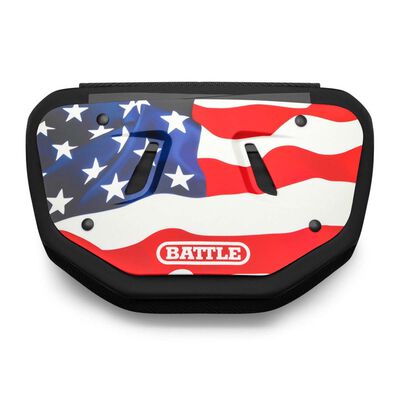 Battle Sports CHROME Back Plate Red White Blue American Flag 2.0 Adult