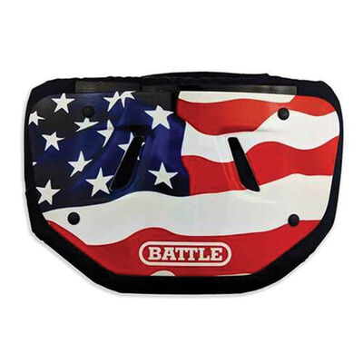 Battle Sports CHROME Back Plate Red White Blue American Flag 2.0 Adult