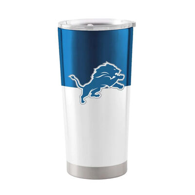 Logobrands Detroit Lions Colorblock 20oz Stainless Tumbler