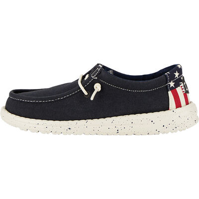 HeyDude Wally Youth Americana Navy Whitte