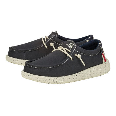 HeyDude Wally Youth Americana Navy Whitte